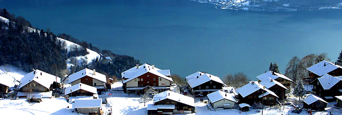 Bilder Beatenberg Berner Oberland Schweiz Das Dorf Im Winter