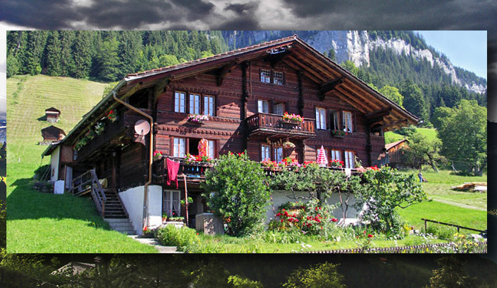 » Beatenberg Chalet Mättli constructed 1809 (photo: H.Rieder)